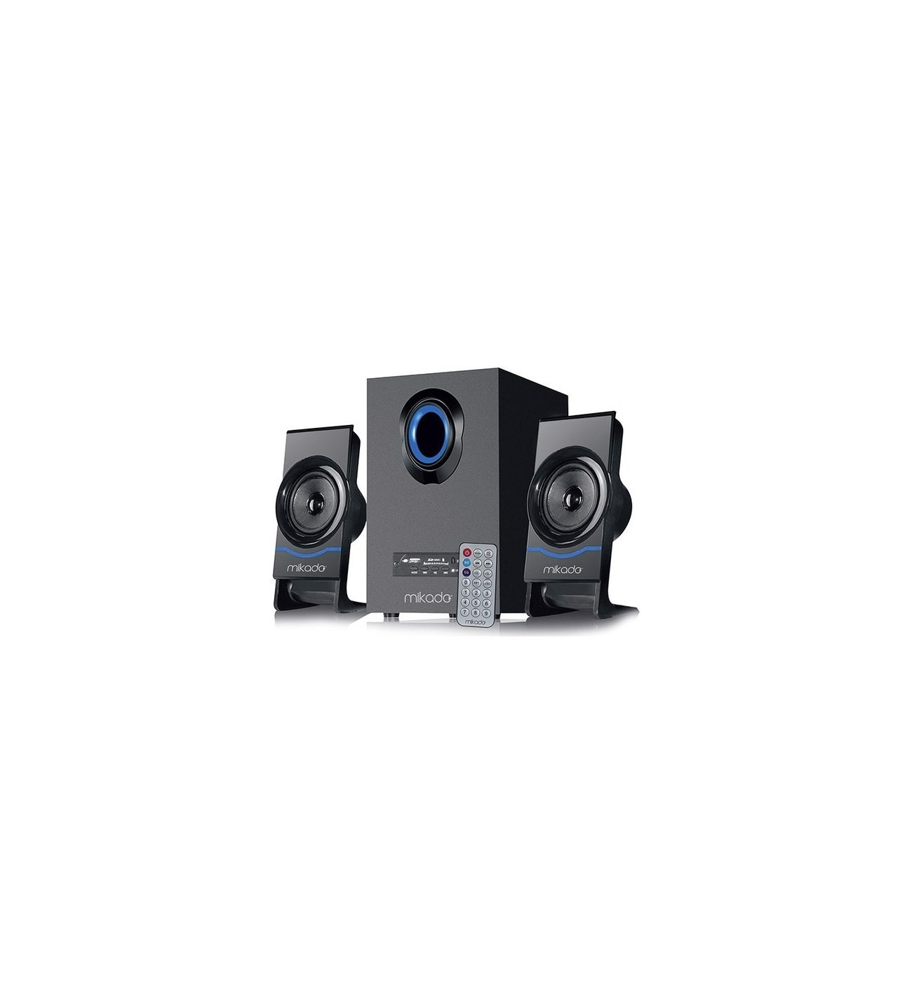 Mikado MD-1700BT 2+1 Black Bluetooth Multimedia Speaker