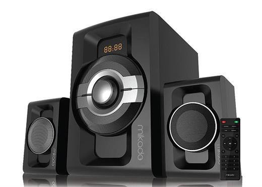 Mikado MD-854BT 2+1 30W+15WX2 Siyah Usb+SD+Fm+Bluetooth Destekli Speaker