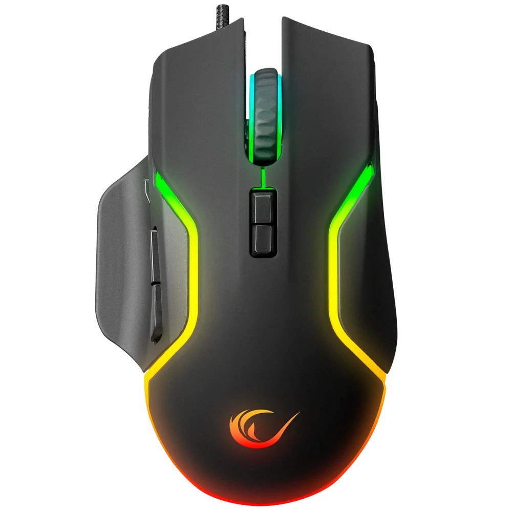 Rampage Miracle M2 USB Black 8-Button RGB 7200 DPI Gaming Mouse