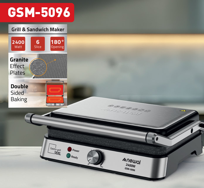Newal GSM5096 Сэндвичница-гриль на 6 ломтиков