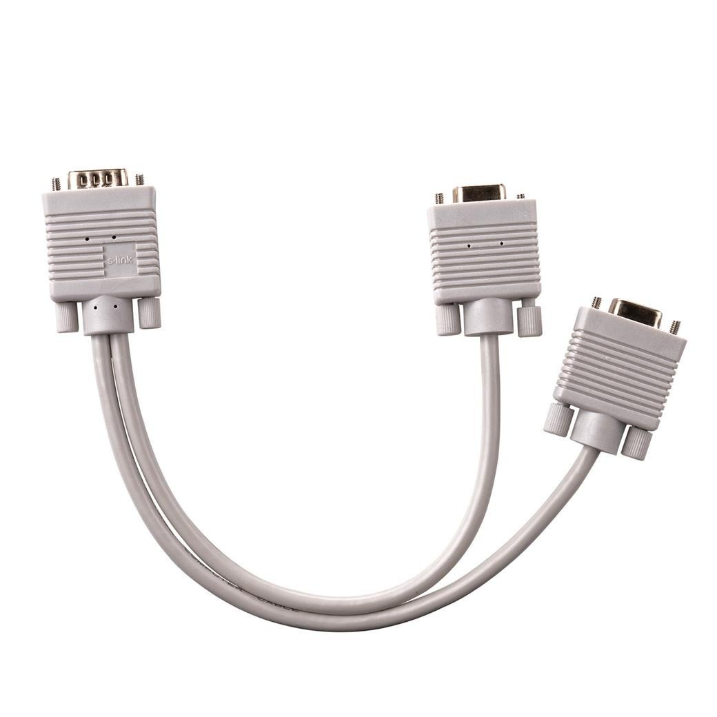 S-Link SL-VGA152 VGA to 2 VGA 30 cm Cable