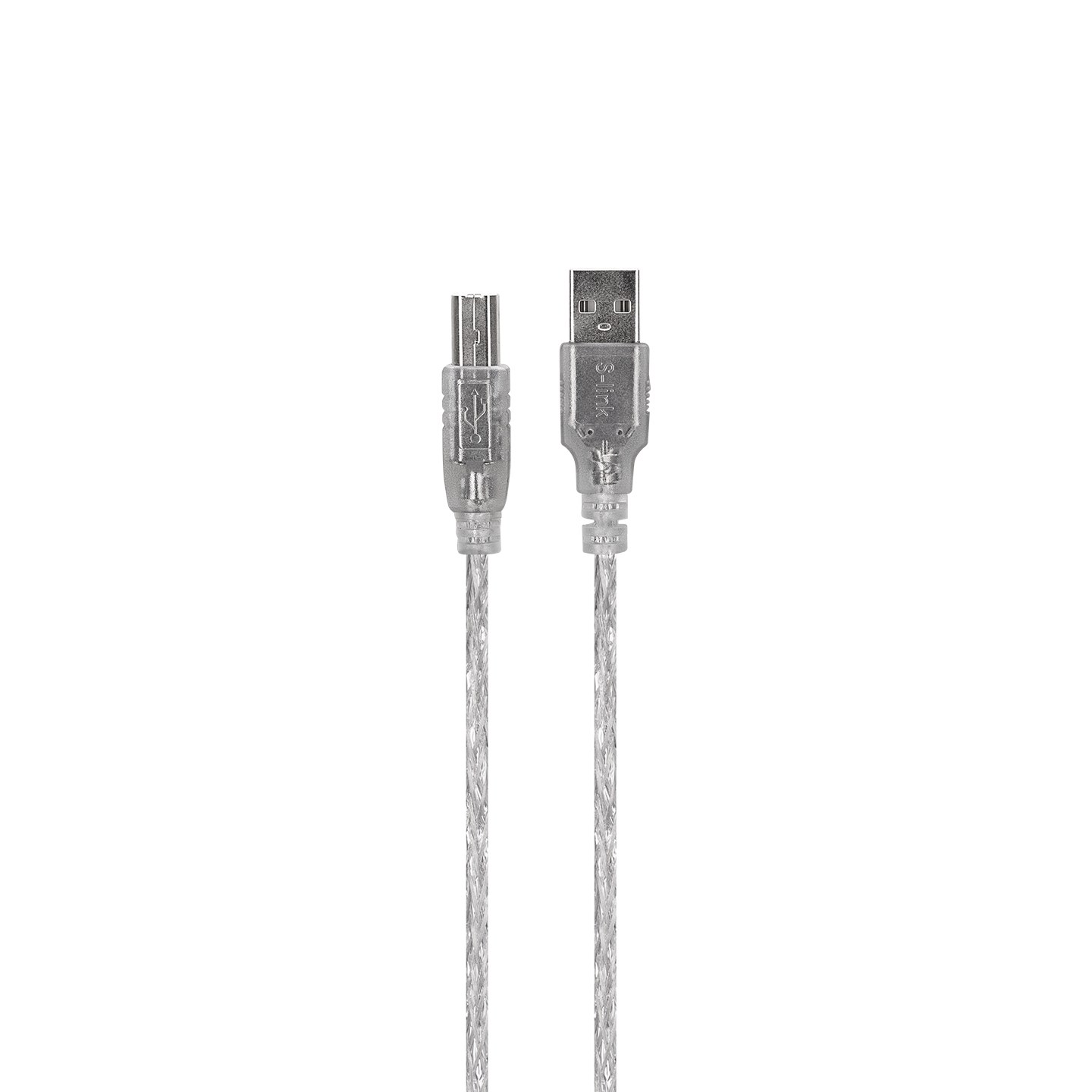 S-Link SWV-KKG014 USB 2.0 1.5 m Transparent Printer Cable