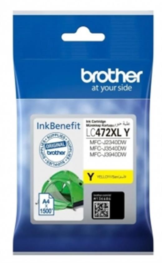 BROTHER LC472XL SARI MÜREKKEP KARTUŞU