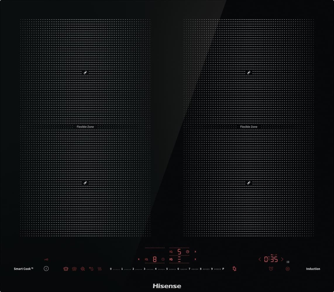 Hisense IH646S 4-Zone 60 cm Black Glass Built-In Induction Hob