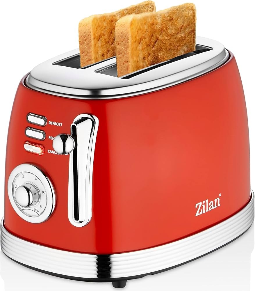 ZİLAN ZLN7040 ELEKTRİKLİ EKMEK KIZARTMA MAKİNESİ RETRO