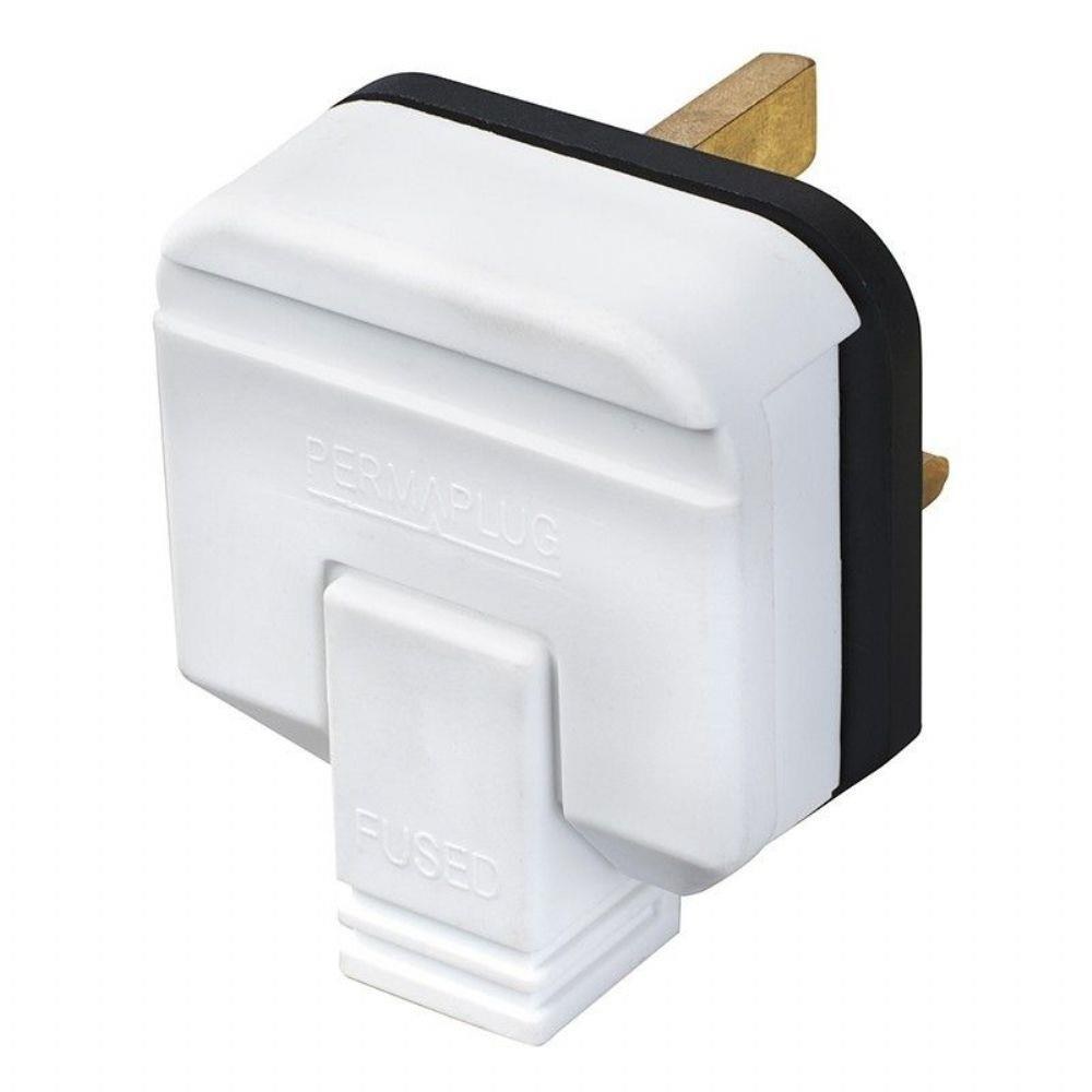 Permaplug 13A Fiş Beyaz