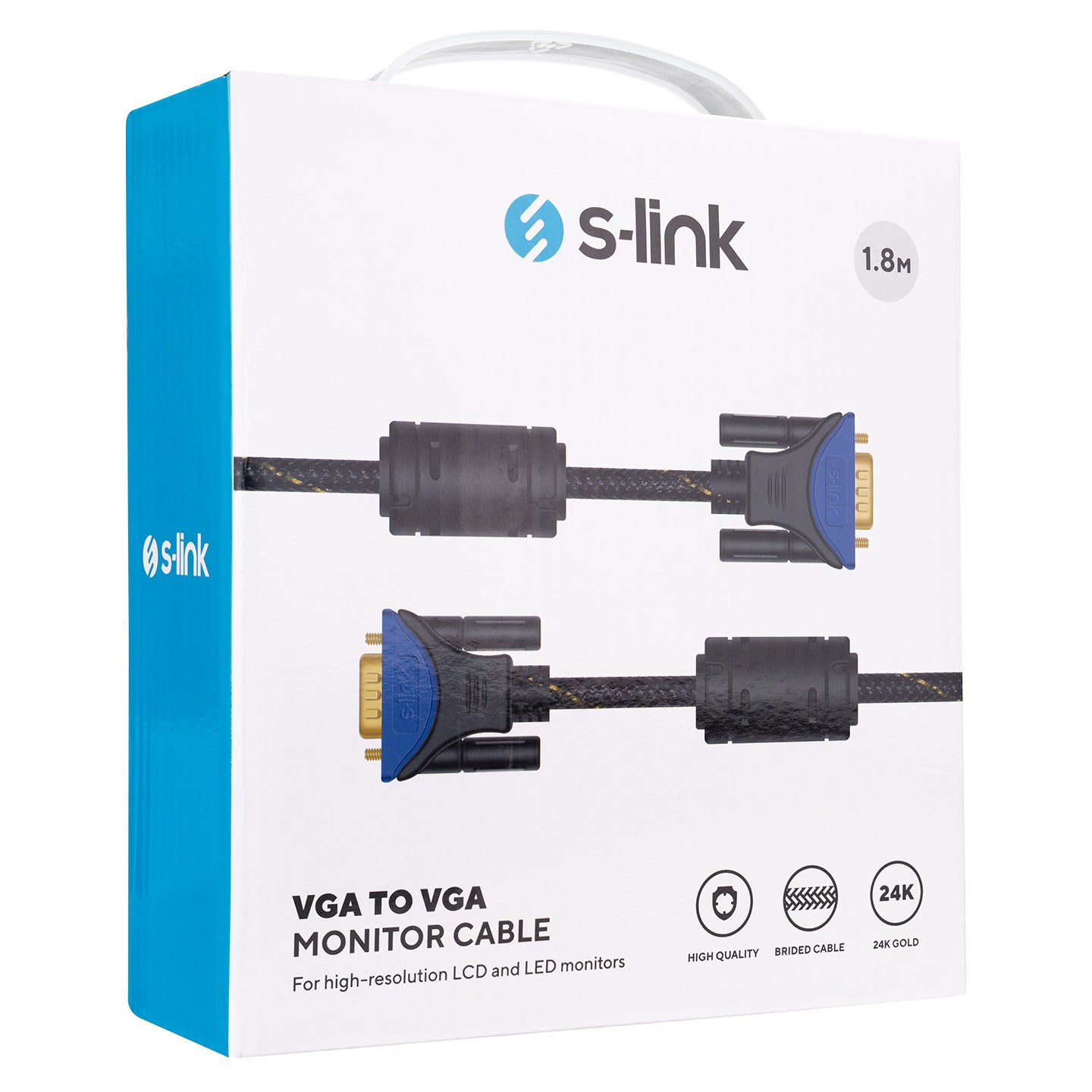 S-Link SLX-900 VGA M/M 15P 1.8 m Gold Monitor Cable