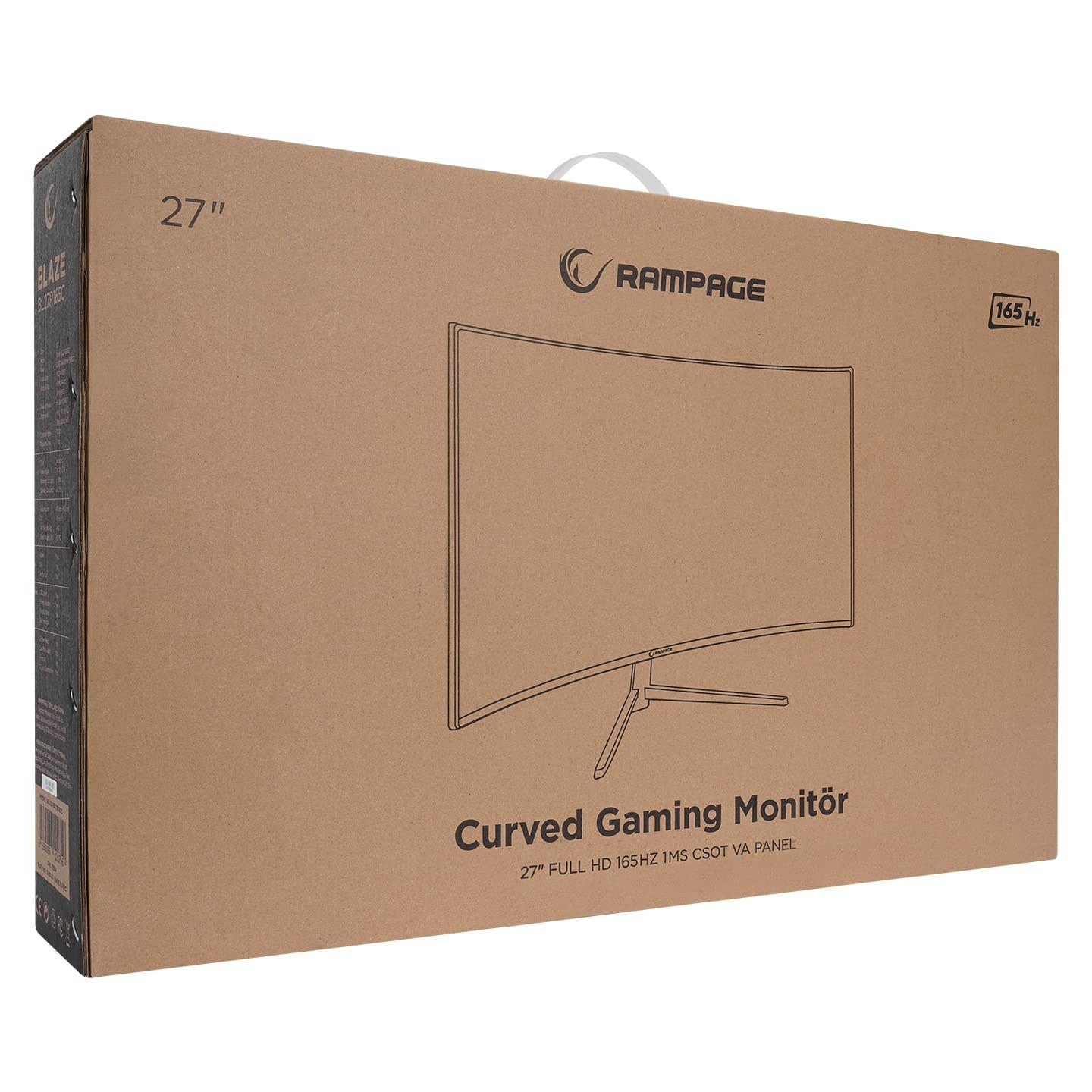 Rampage BLAZE BL27R165C 27-inch 165Hz Full HD Curved Gaming Monitor