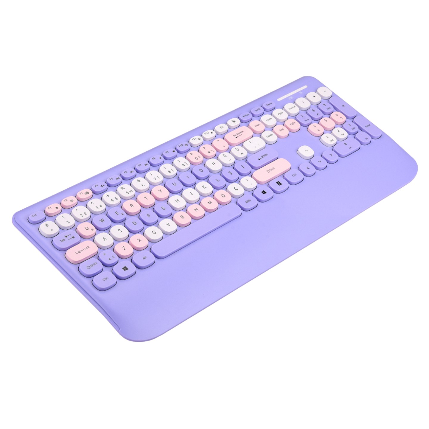 Everest KM-6281 CANDY, фиолетовый беспроводной комплект клавиатура и мышь