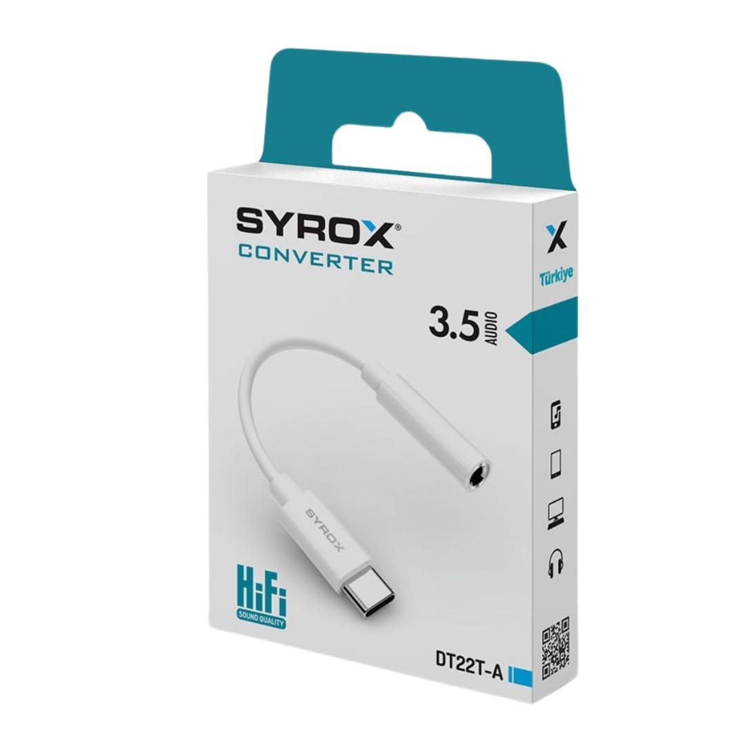 Syrox DT22T-A Type-C to 3.5 mm Audio Adapter