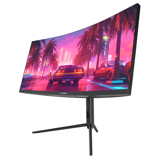 Rampage RAIDEN RA30R200C 30 200Hz 1ms AUO VA WFHD AdaptiveSync RGB Pivot Curved Oyuncu Monitörü