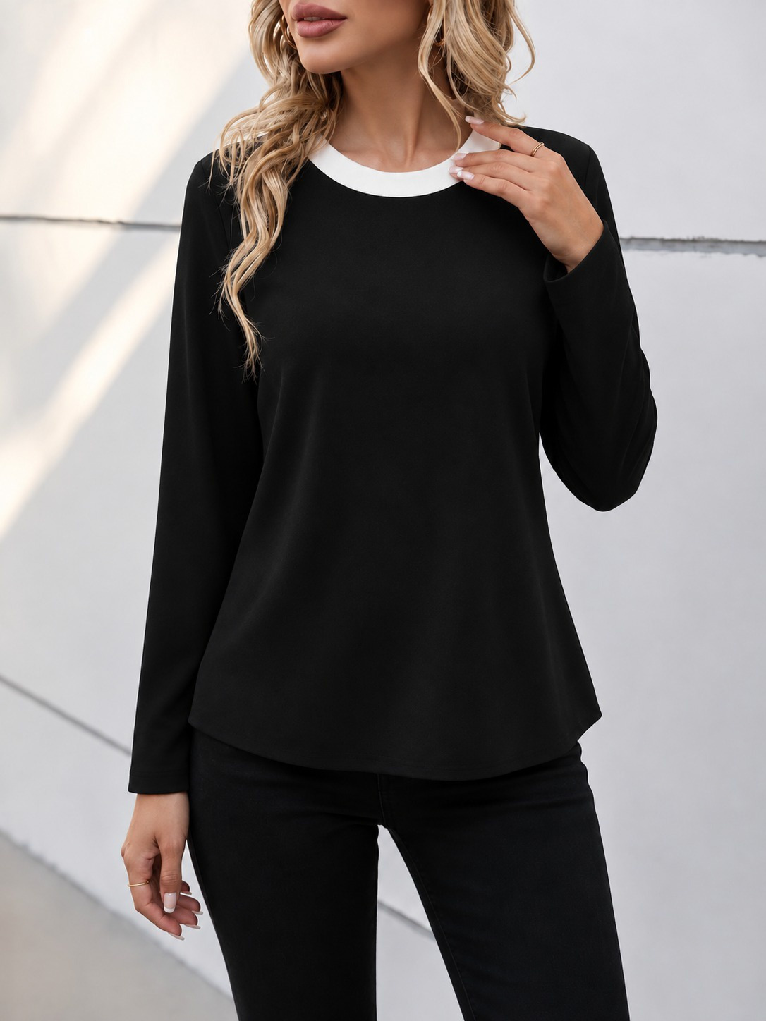 Girince 195060 Women's Long-Sleeve Modal Blouse