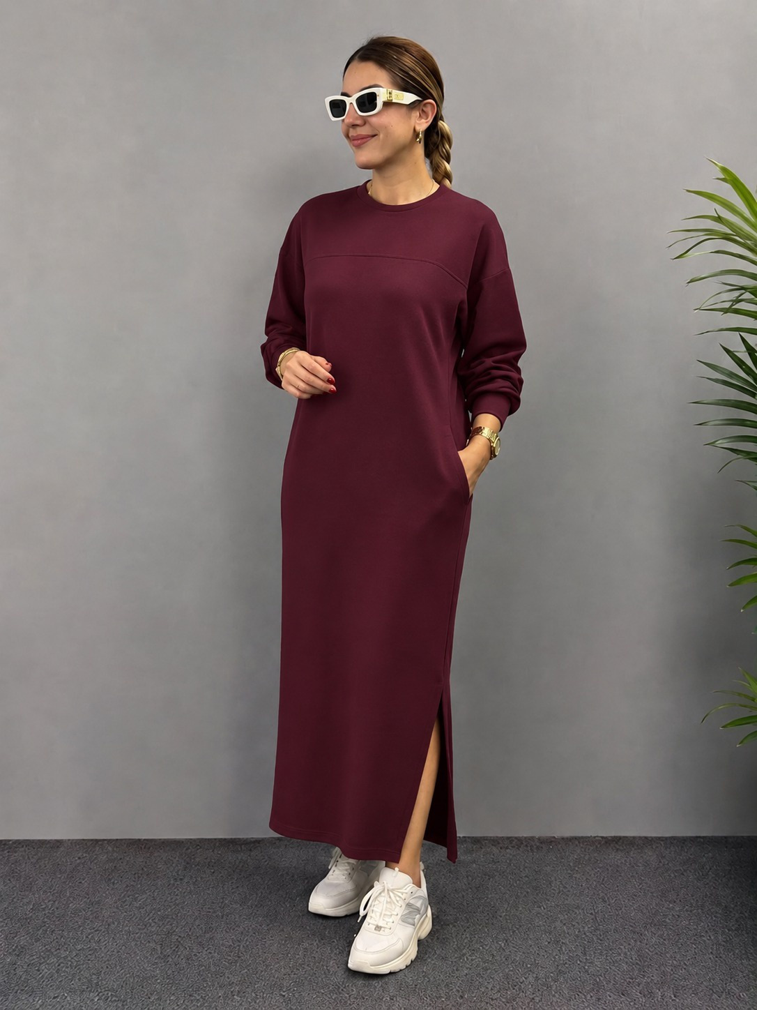 Girince 194855 Women's Long-Sleeve Maxi Dress