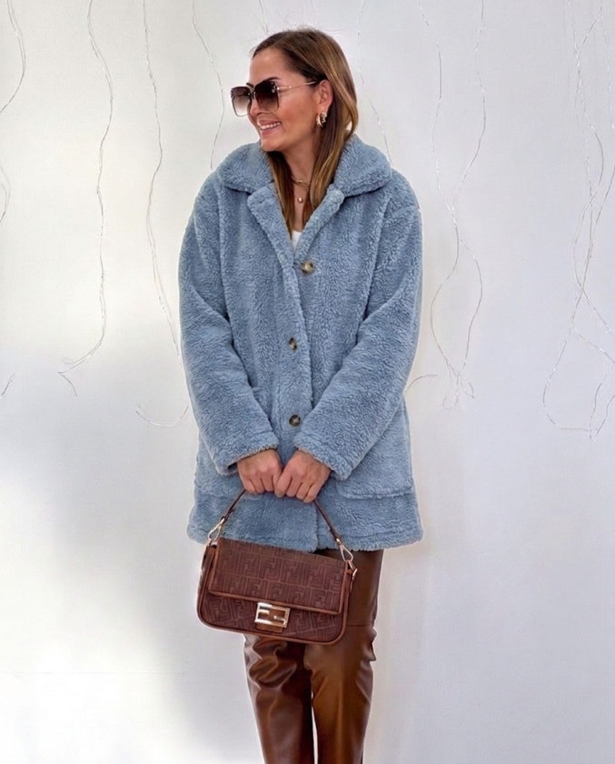 Girince 194675 Women's Long-Sleeve Collared Wellsoft Coat