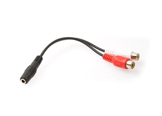 S-Link SL-358 15 cm 3.5 Female to 2 RCA Female Stereo Audio Cable
