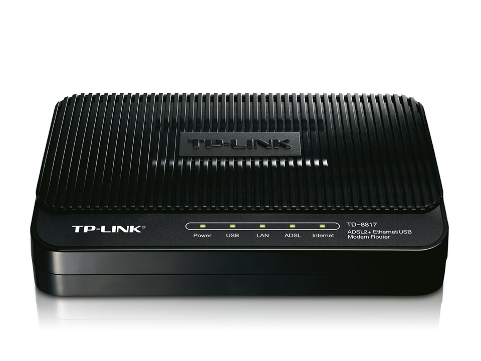 Tp-Link TD-8817 Проводной ADSL2+ модем-роутер, 1 порт Ethernet