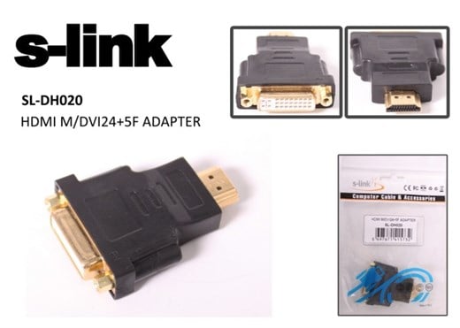 S-Link SL-DH020 Переходник DVI (гнездо) — HDMI (штекер)