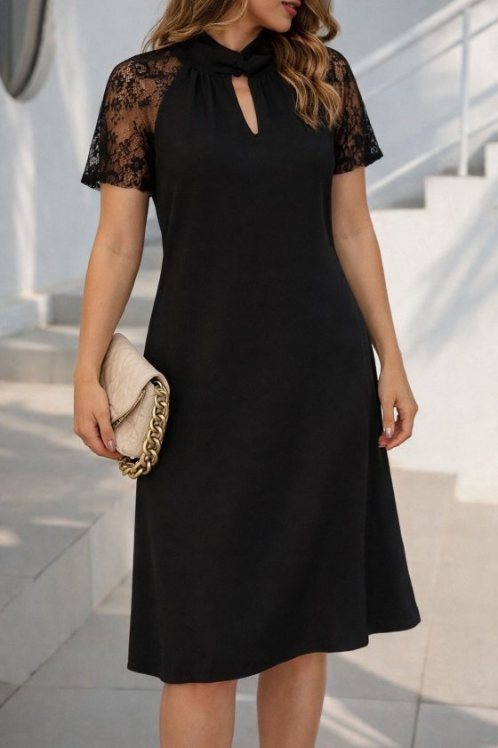 Girince 191310 Women's Short-Sleeve Midi Dress