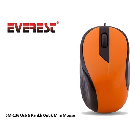 Everest SM-136 USB 6-Colour Optical Mini Mouse
