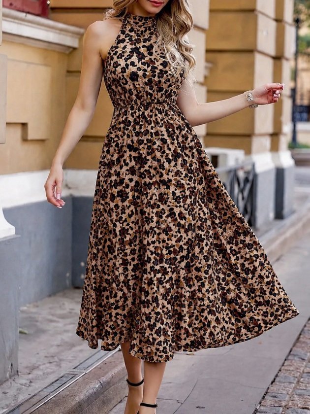 Girince 190659 Women's Printed Maxi Dress