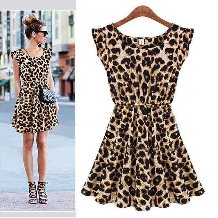 Girince 190420 Leopard Print Short Dress