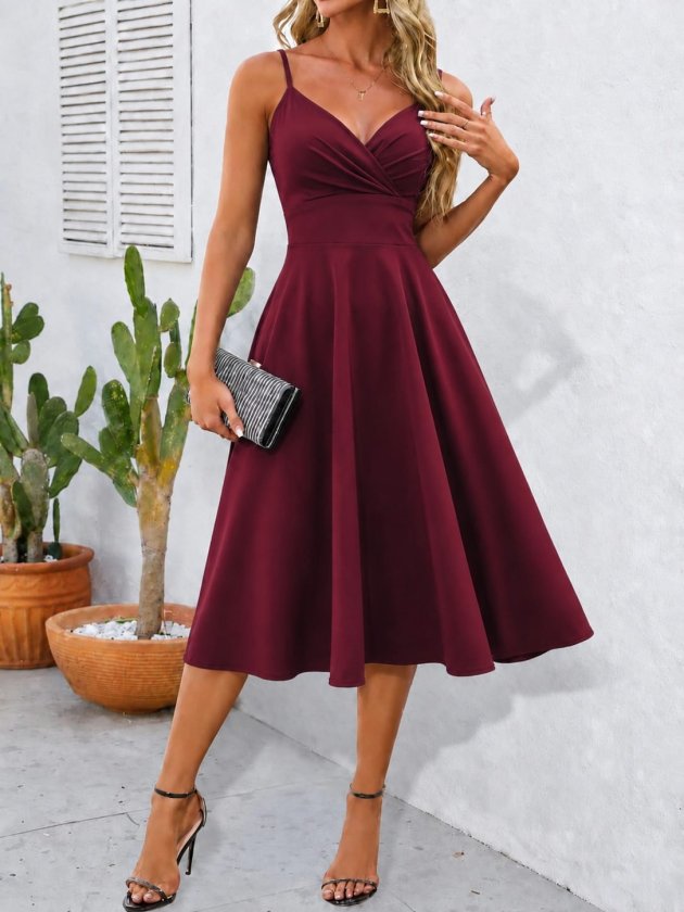 Girince 189753 Women's Spaghetti-Strap Midi Dress