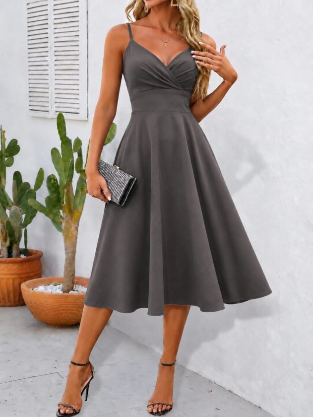 Girince 189752 Women's Spaghetti-Strap Midi Dress