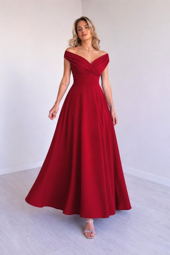 Girince 189475 Women's Off-Shoulder Long Dress