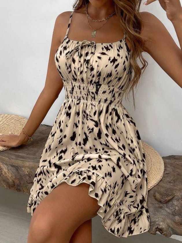 Girince 189092 Spaghetti-Strap Short Dress