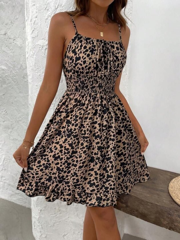 Girince 189091 Spaghetti-Strap Short Dress