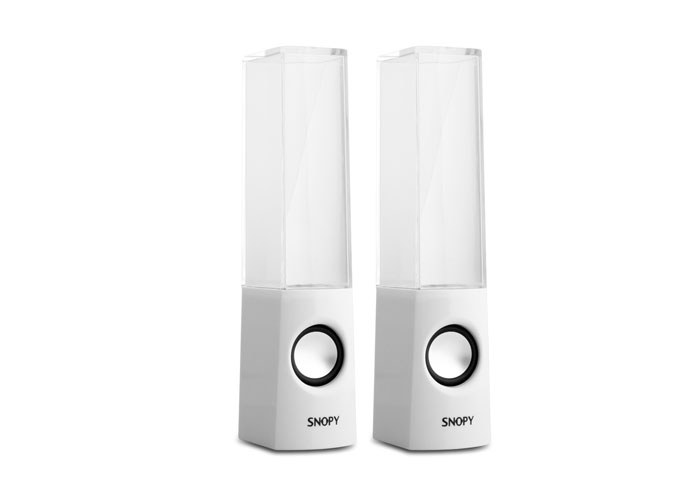 Snopy SN-169S 2.0 Белые колонки с водяной подсветкой