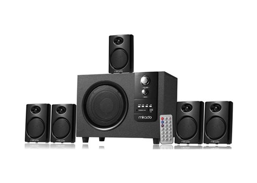 Mikado MD-729FM 5+1 20Watt + 5Watt*5 Usb+SD+FM Destekli Multimedia Hoparlör