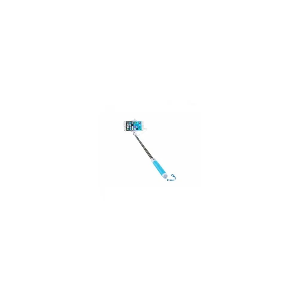 Addison AD-S33 Wired Selfie Stick, White/Blue