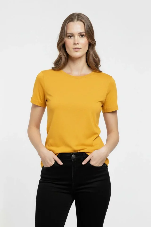 Girince 184439 Жёлтая футболка Slim Fit