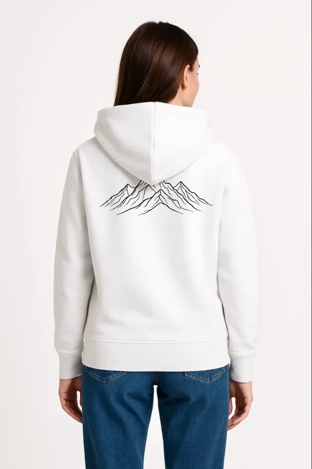 Girince Nihilist Penguen Oversize Hooded Sweatshirt - White