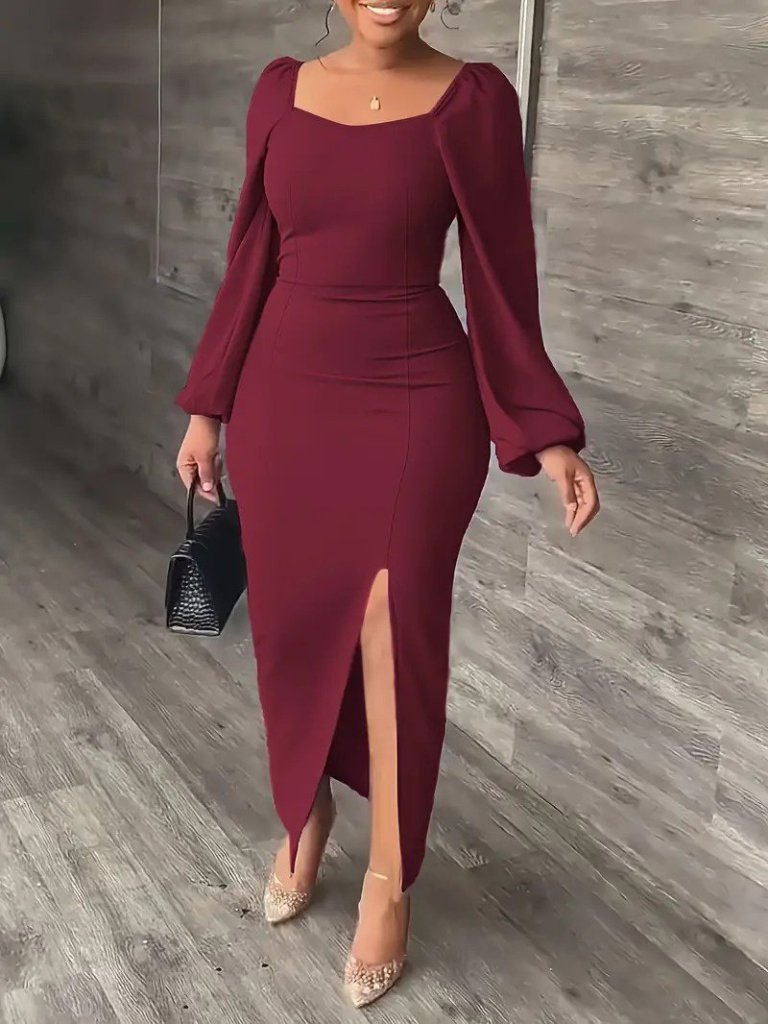 Girince 181175 Women's Long-Sleeve Maxi Dress