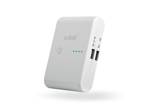S-Link IP-1044 — белый внешний аккумулятор 10400mAh с двумя USB