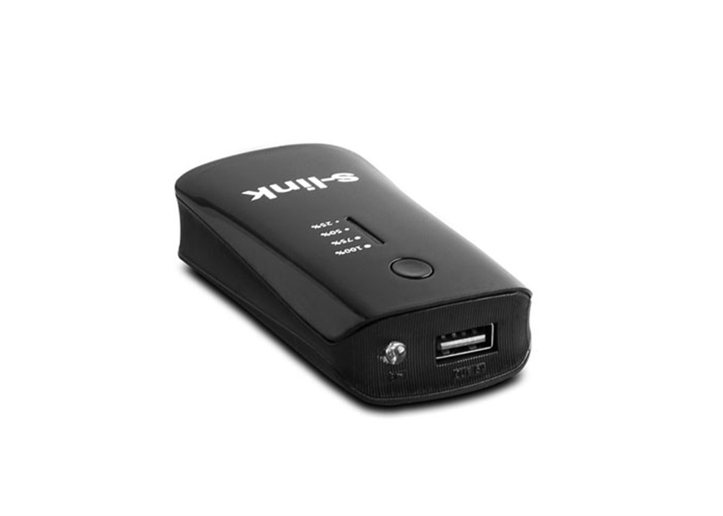 S-Link IP-710 5200mAh Power Bank, Black/Silver