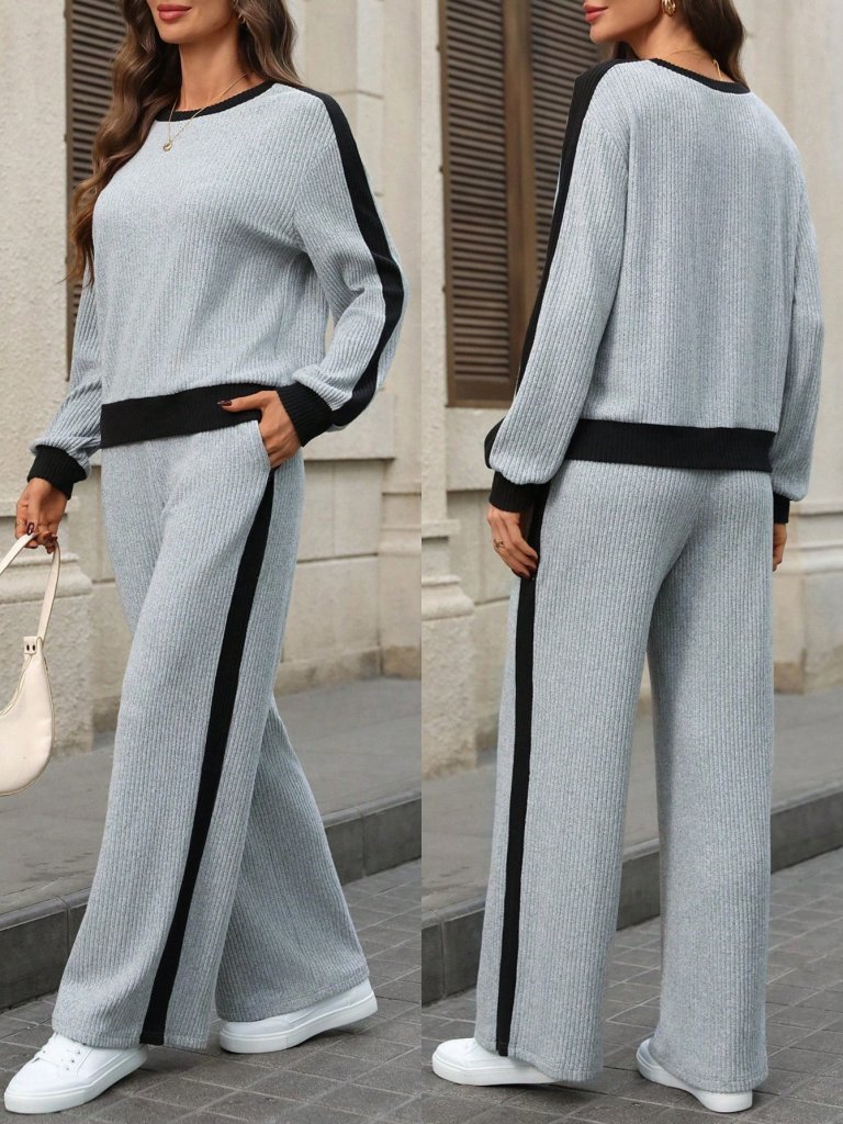Girince 179662 Women's Long-Sleeve Top and Trousers Set