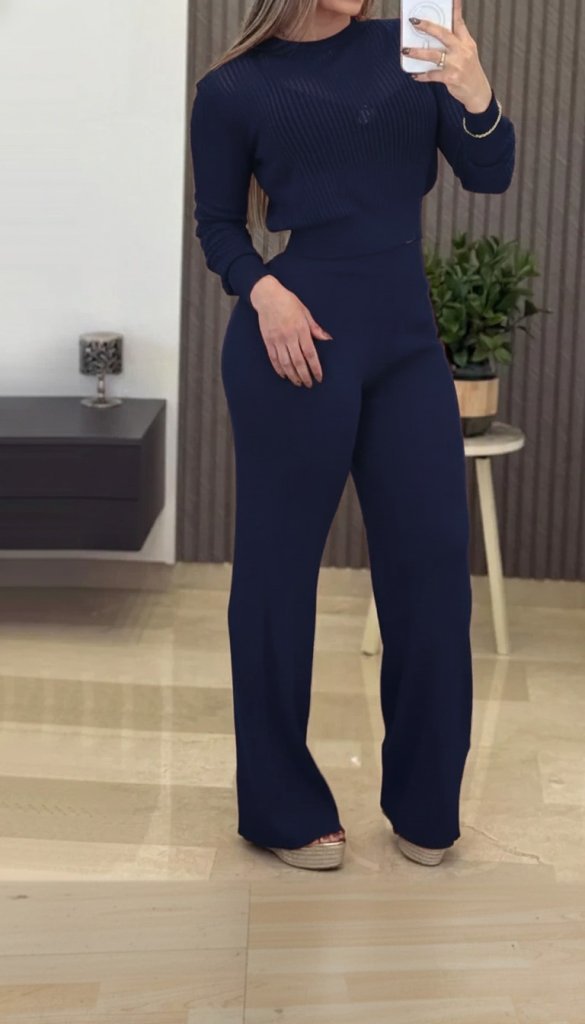 Girince 179080 Women's Knitted Top and Trousers Set