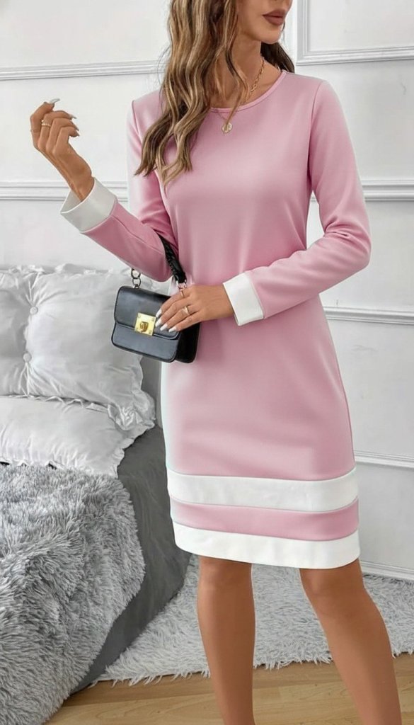 Girince 178868 Women's Long-Sleeve Mini Dress