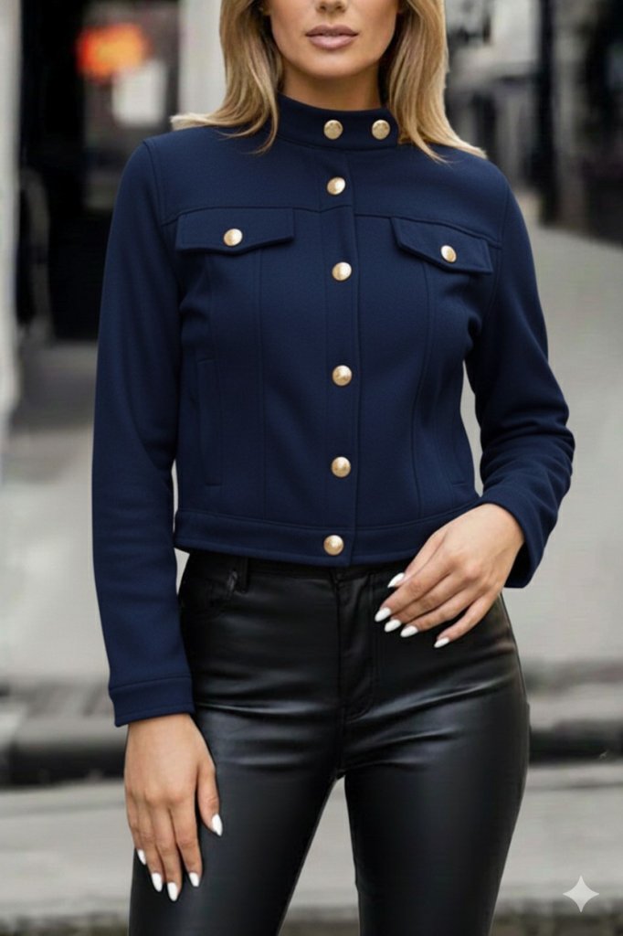 Girince 178781 Women's Long-Sleeve Suede Short Jacket