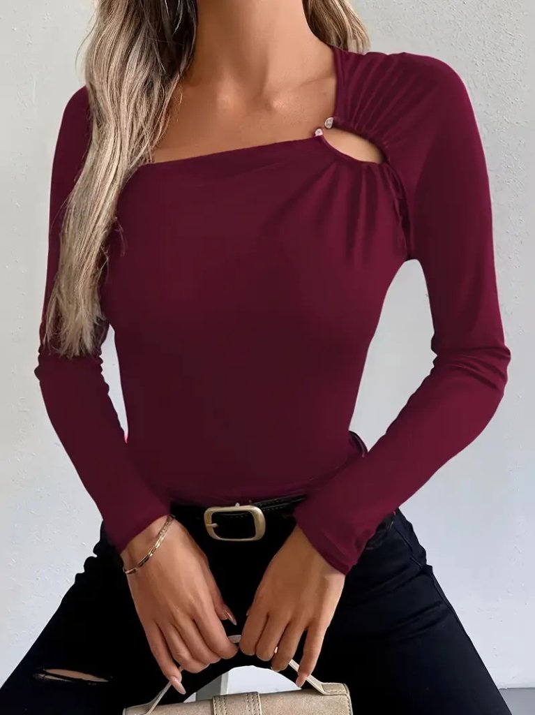 Girince 178480 Women's Long-Sleeve Viscose Blouse