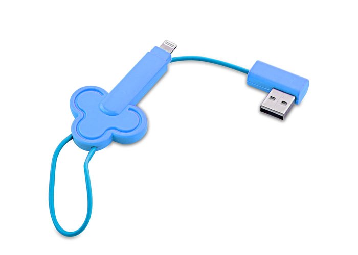 S-link IP-300 Mavi iPhone 5/6 to Usb Çevirici Kabl