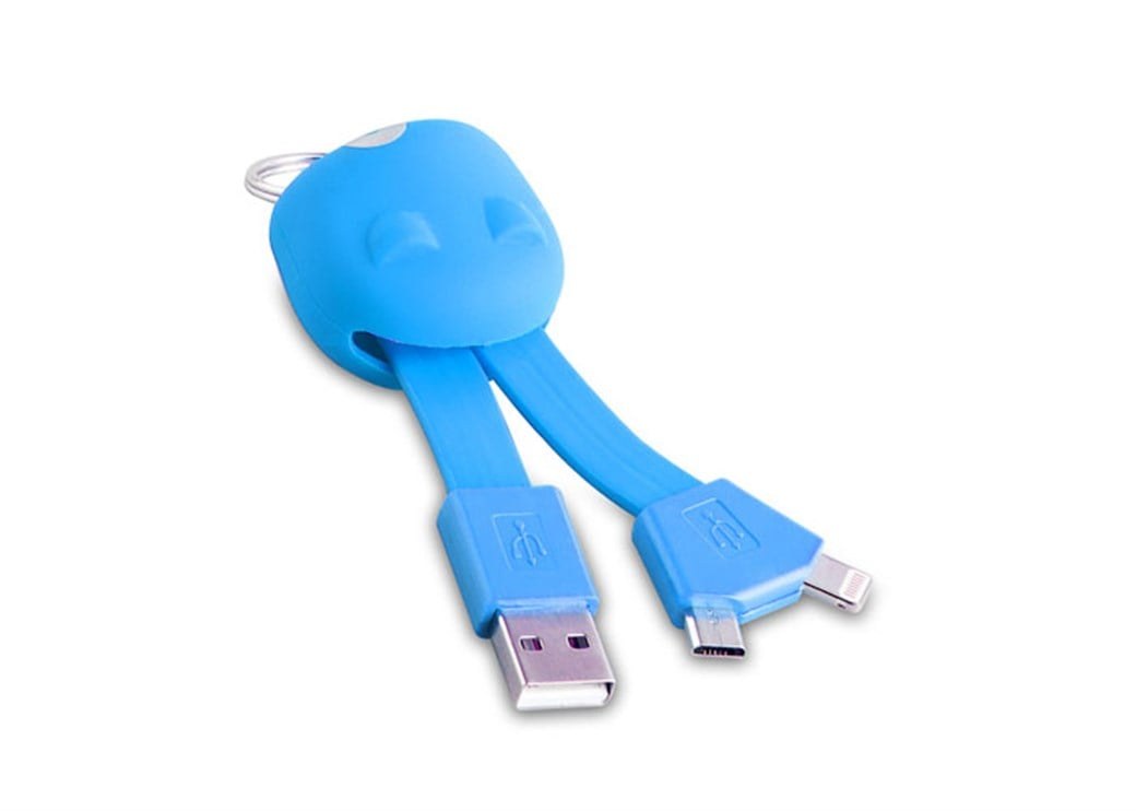 S-Link IP-304 Синий переходник Micro USB для iPhone 5/6+