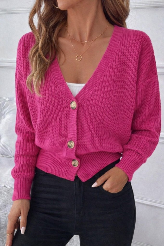 Girince 174554 Women's Button-Up Knit Cardigan