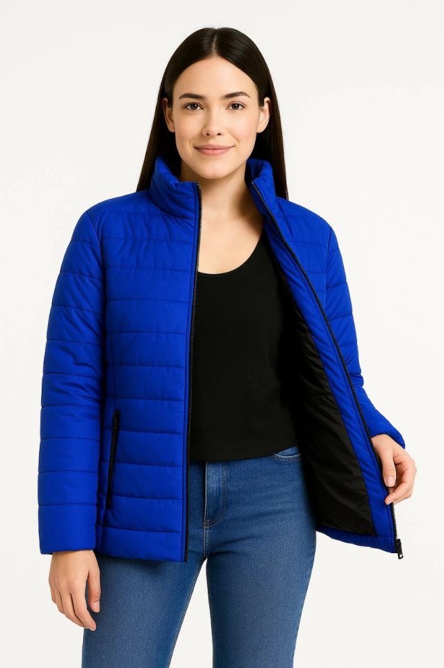Girince 174175 Cobalt Blue Bomber Jacket