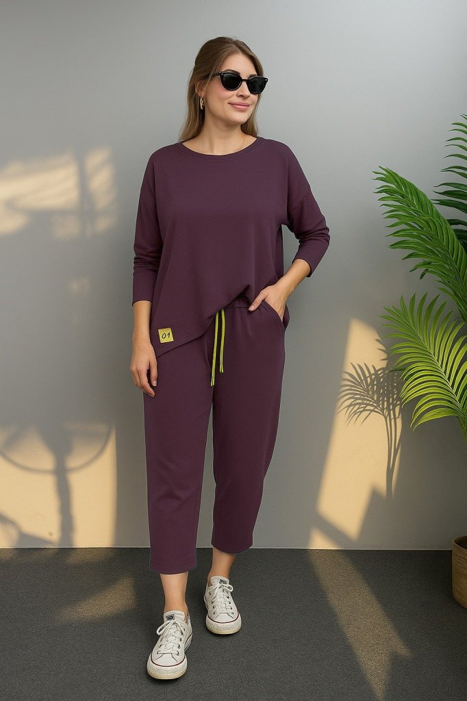 Girince 170435 Women's Long-Sleeve Two-Piece Set