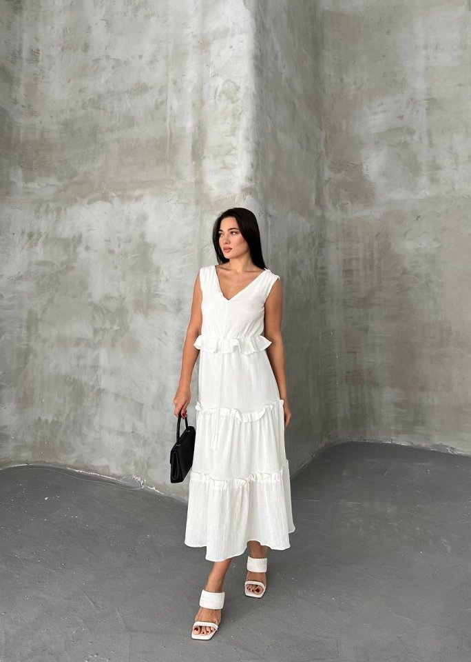Girince 161528 Sleeveless Ruffle Dress