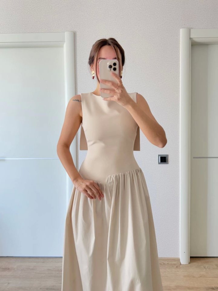 Girince 159858 Beige Long Dress